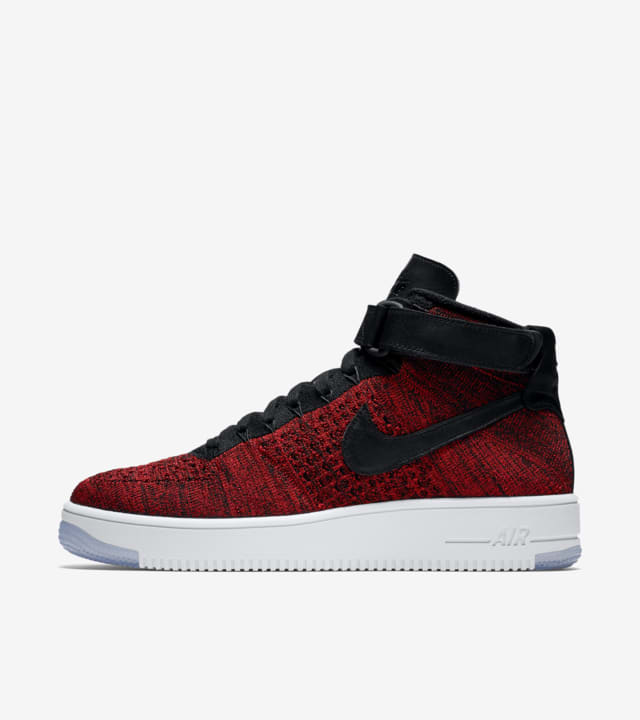 black and red nike air force