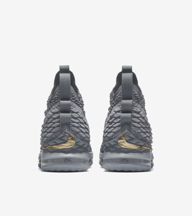 lebron 15 grey and gold