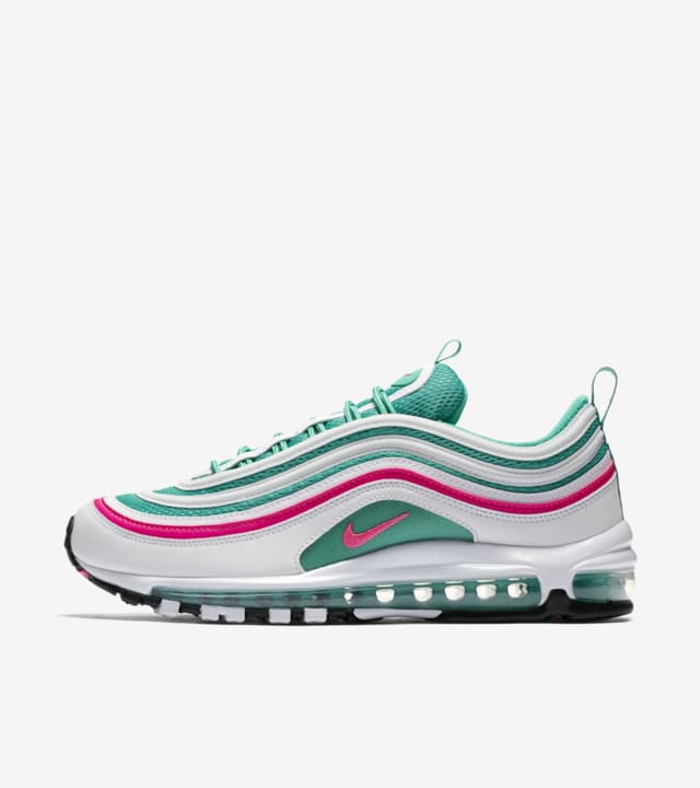pink and white 97 air max