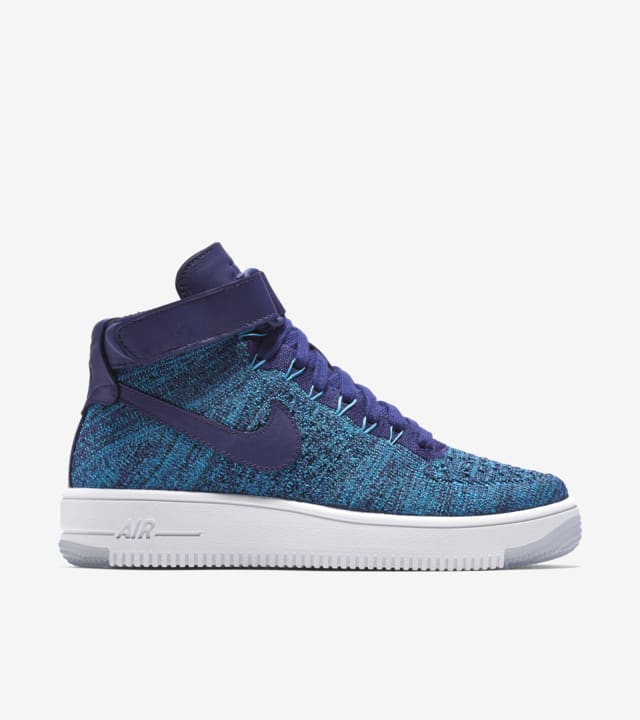 air force 1 blue flyknit
