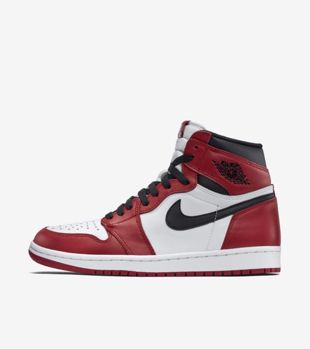 red white black nike air jordan 1 shoes