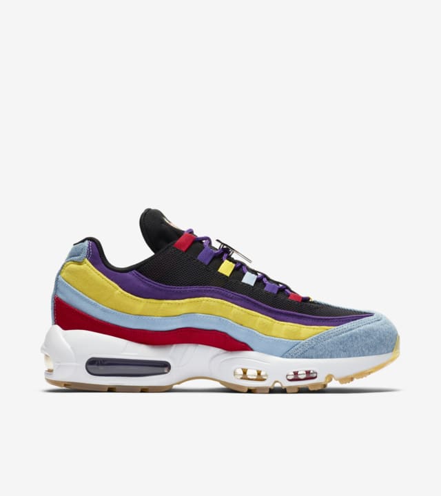 blue red and yellow air max