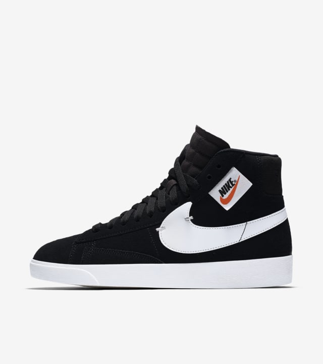 nike blazer mid rebel black white