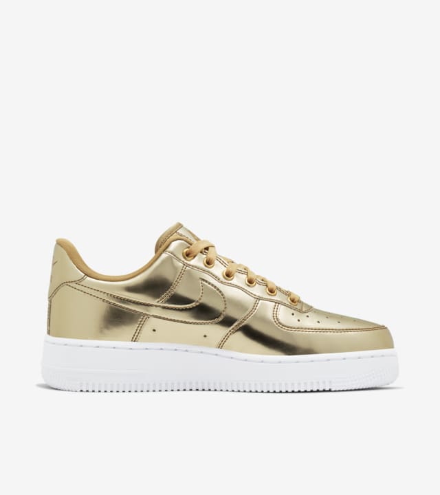 womens air force 1 metallic gold