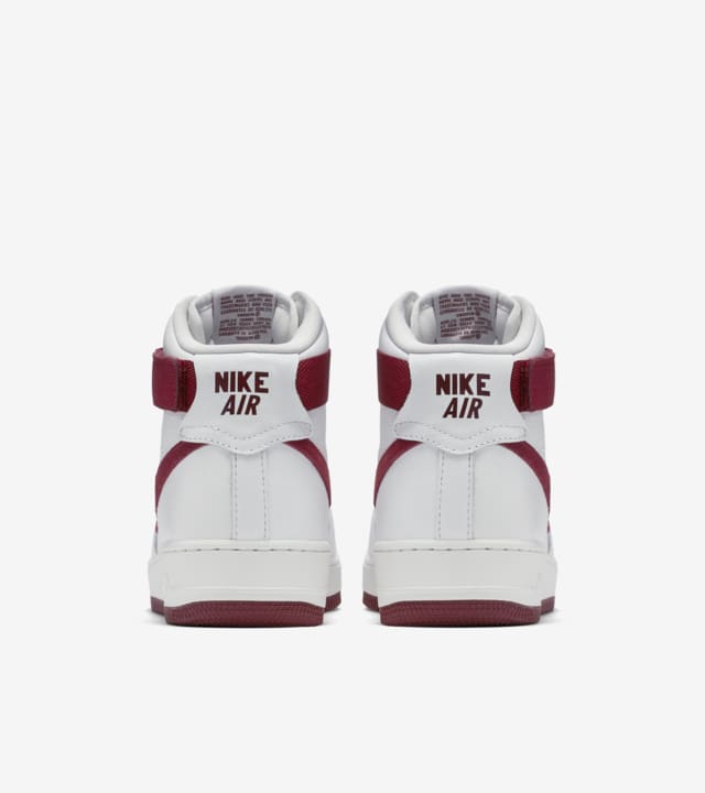 nike air force 1 high top red and white