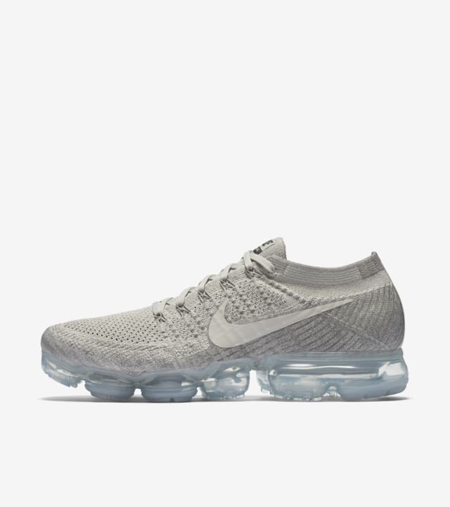 gray and white vapormax