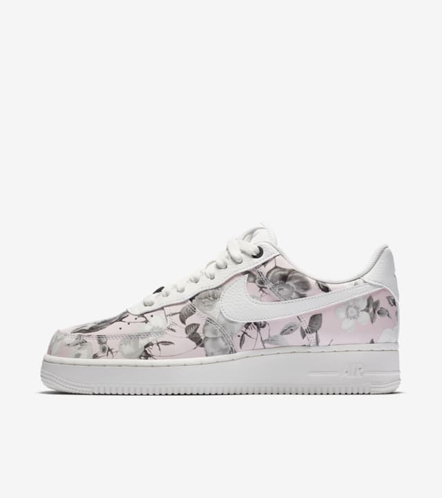nike air force floral white