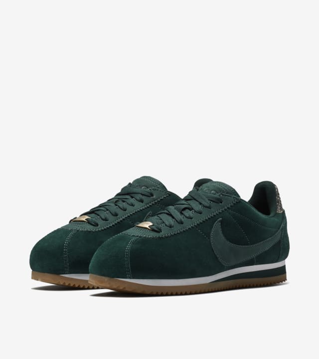 Nike Women S Classic Cortez A L C Midnight Spruce White Release Date Nike Snkrs