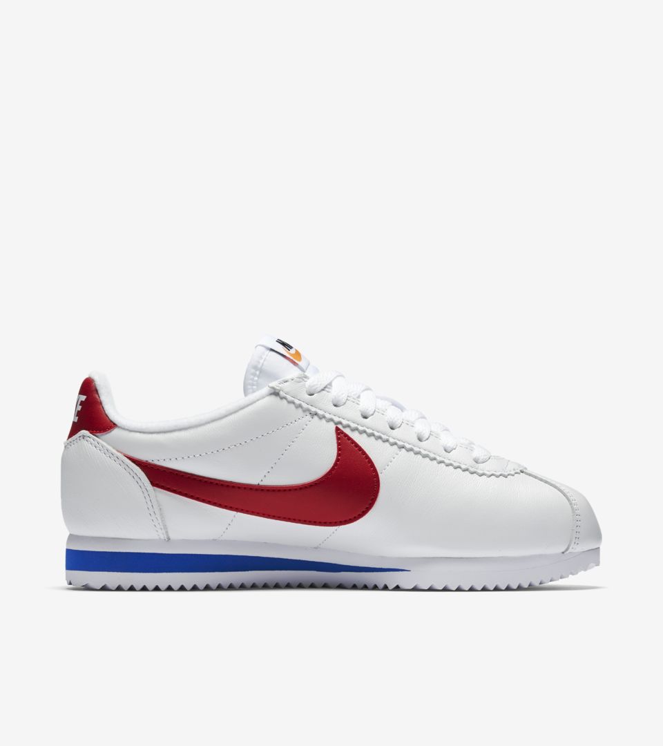 Women's Nike Classic Cortez Premium 'White & Varsity Royal & Varsity ...