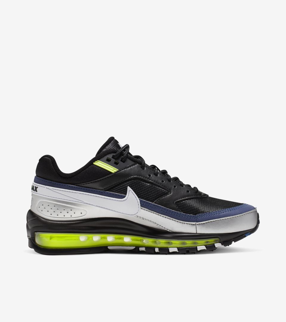 Nike Air Max 97/BW 'Black & Metallic Silver & Atlantic Blue' Release Date Nike Air Max 97/BW 'Black & Metallic Silver & Atlantic Blue' Release Date