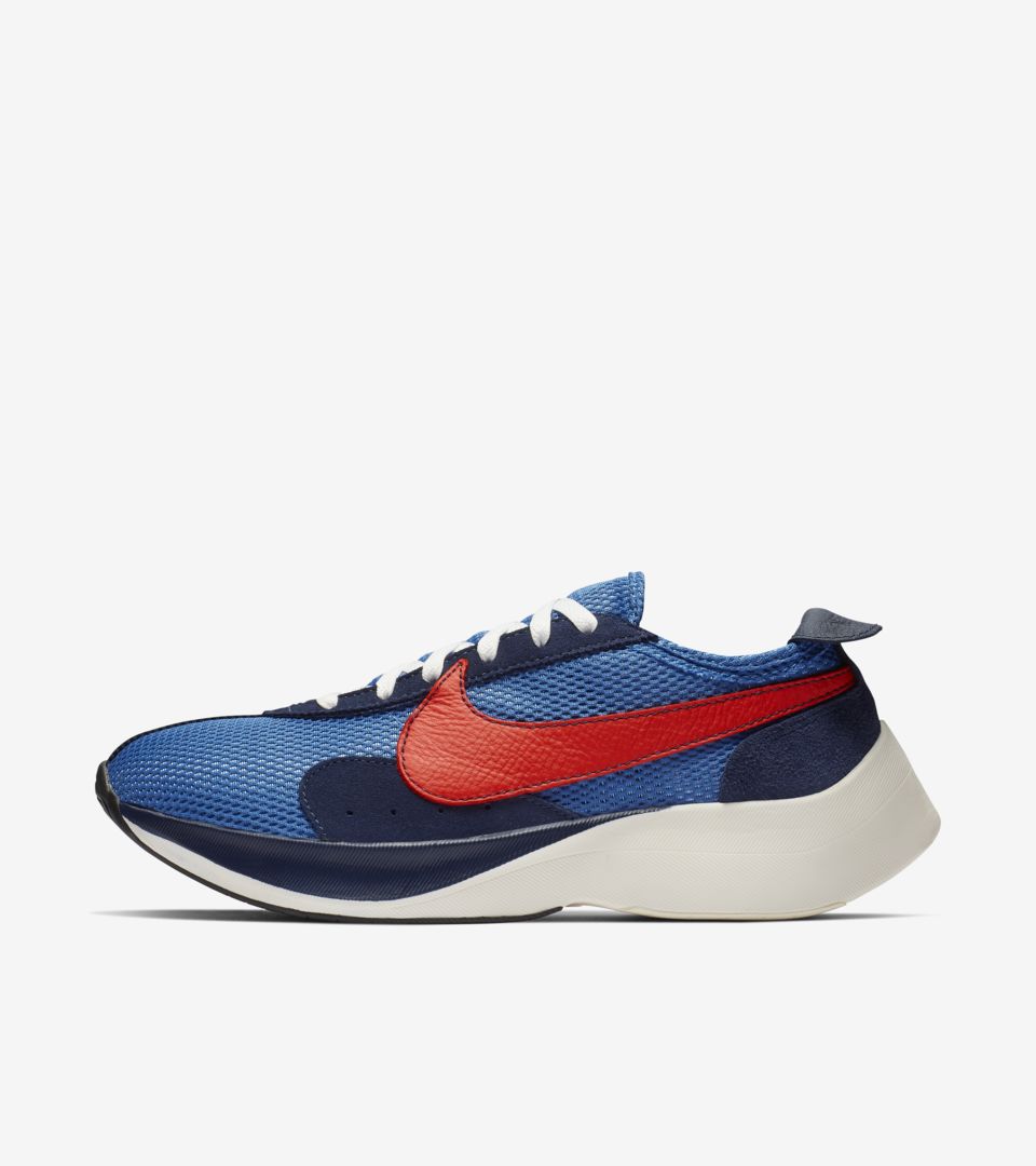 【NIKE公式】ナイキ ムーン レーサー Mountain Blue and Sail and Team Orange (BV7779-400 / MOON RACER). Nike+ SNKRS JP... 