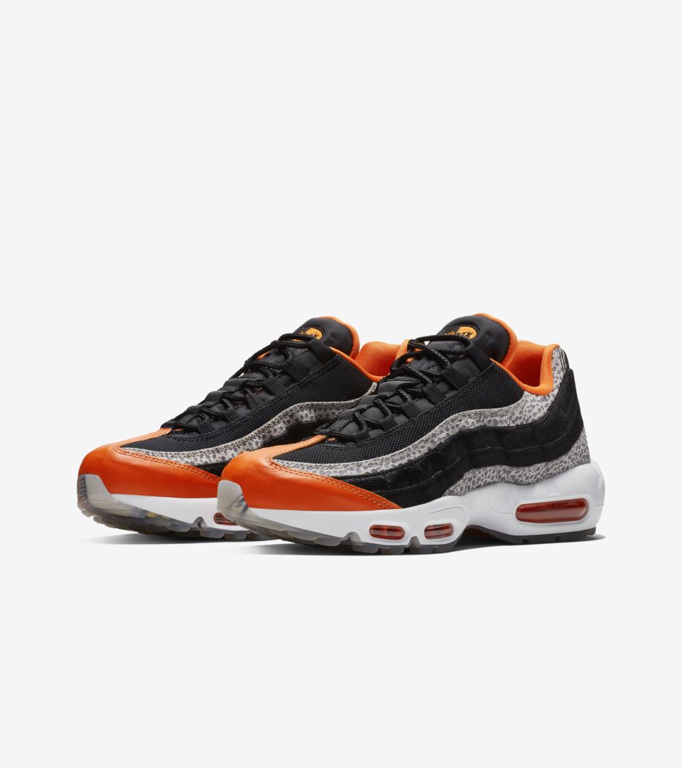 Nike Air Max 95 Safari 'Black & Granite & Safety Orange' Release Date Nike Air Max 95 Safari 'Black & Granite & Safety Orange' Release Date