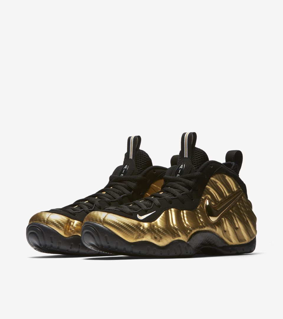 black and gold foamposite