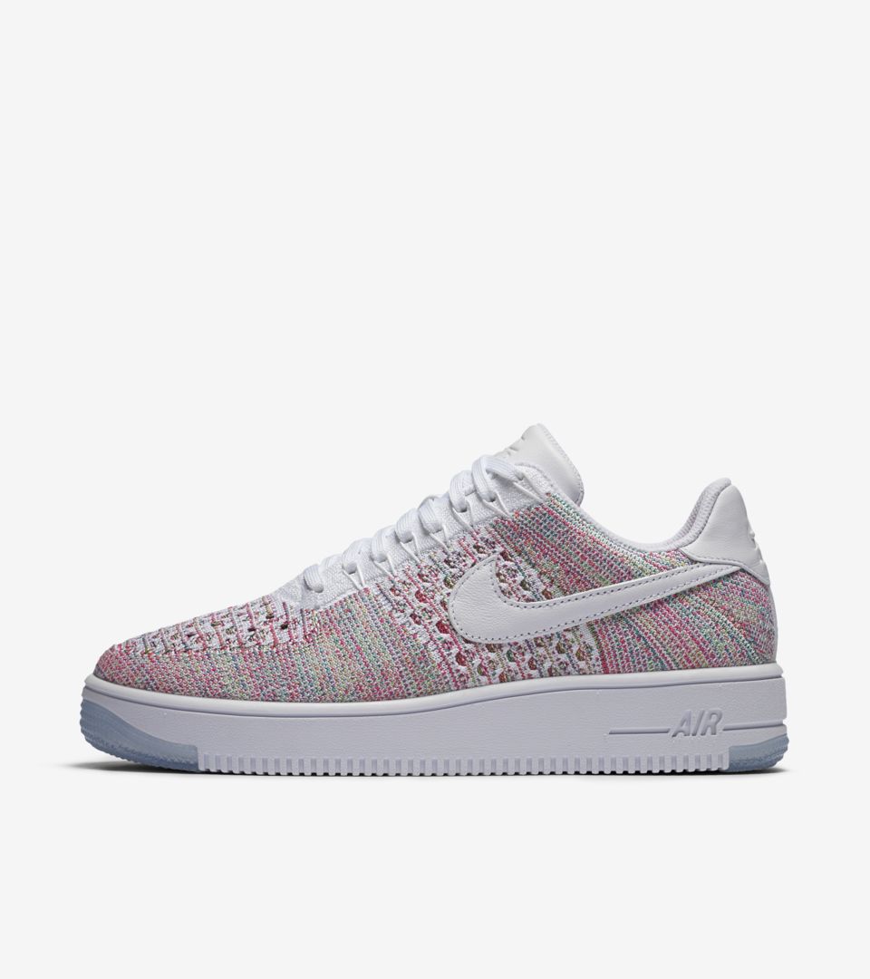 air force 1 flyknit low white