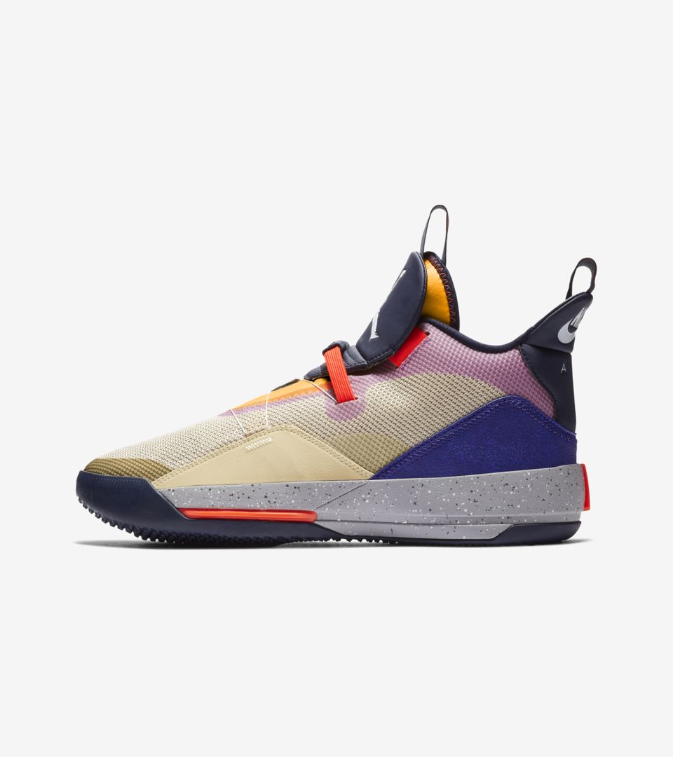 Air Jordan 33 'Desert Ore & Black & Dark Concord' Release Date Air Jordan 33 'Desert Ore & Black & Dark Concord' Release Date