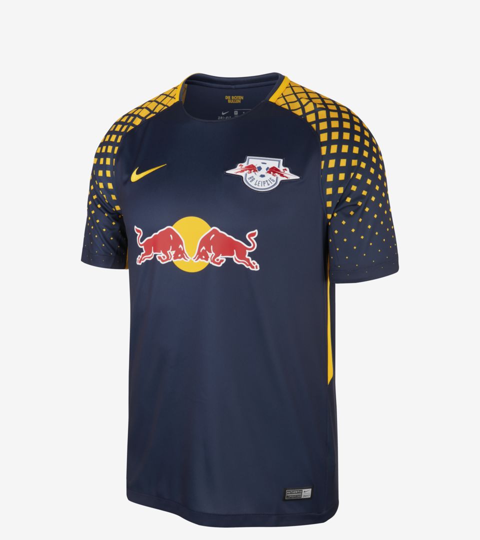 Kit de local del Red Bull Leipzig para la temporada 2017/18. MX