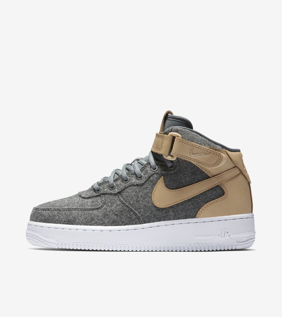 nike air force 1 07 mid leather premium wool