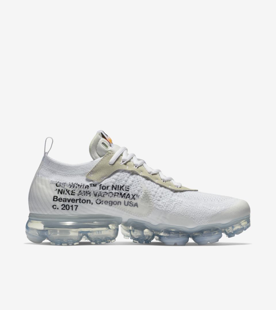 nike off white vapormax bianche