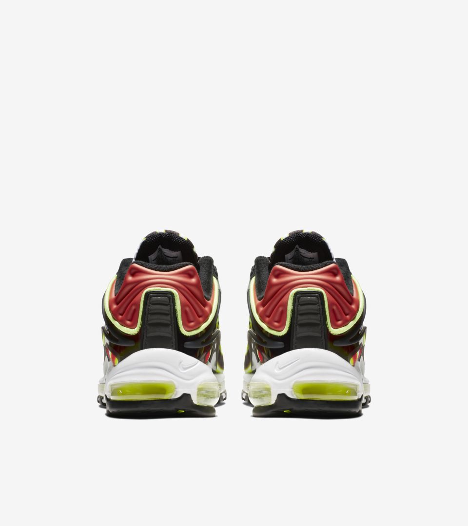 Nike Air Max Deluxe 'Black & Habanero Red & White & Volt' Release Date Nike Air Max Deluxe 'Black & Habanero Red & White & Volt' Release Date