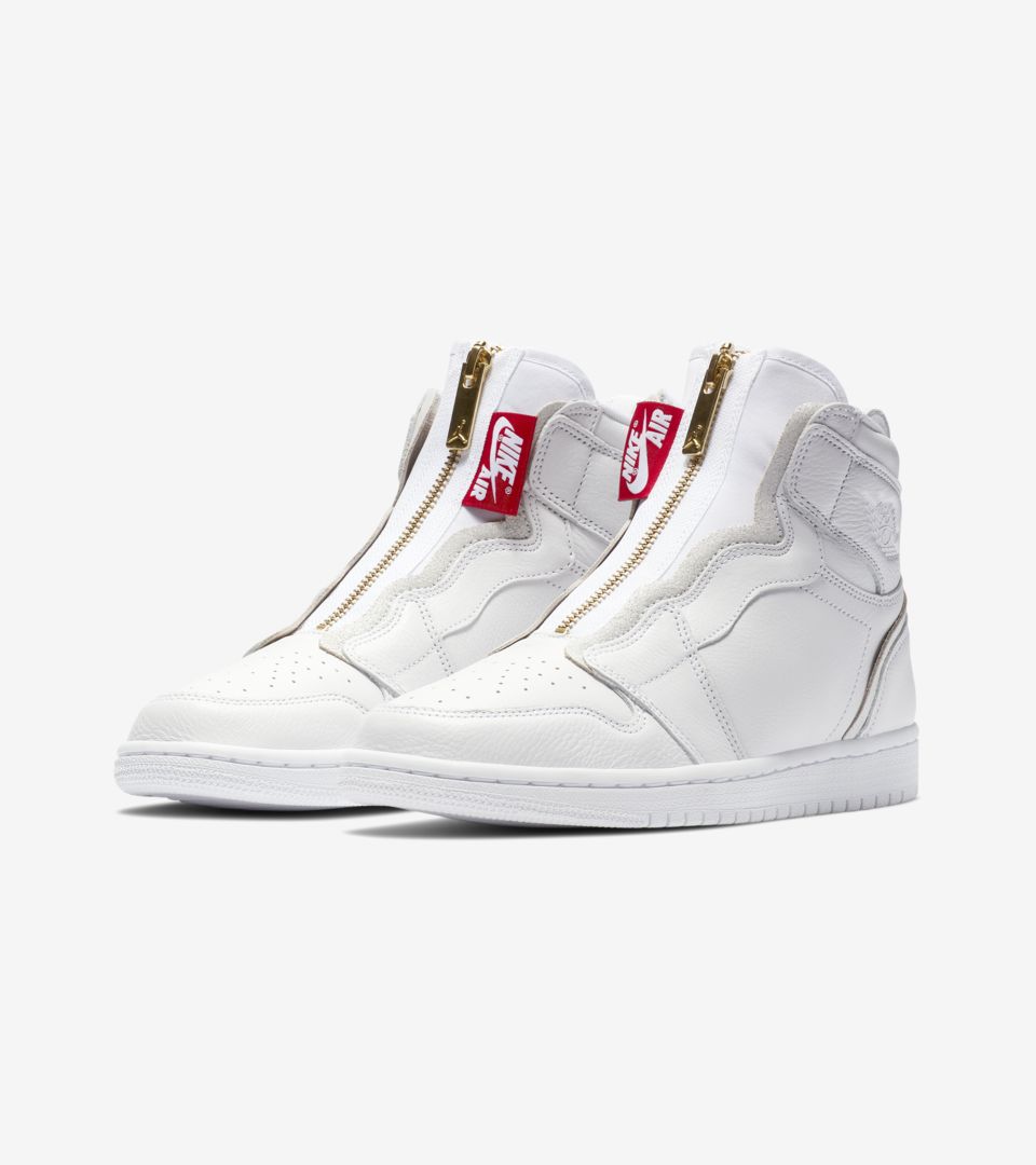 Women's Air Jordan 1 High Zip 'White & University Red' Release Date ...