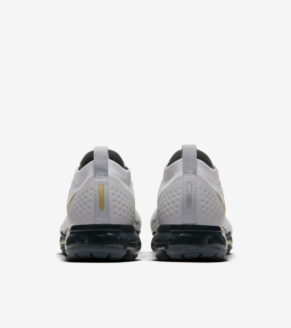 Women's Air Vapormax Flyknit 2 ' Vast Grey & Pure Platinum & Metallic Gold' Release Date Women's Air Vapormax Flyknit 2 ' Vast Grey & Pure Platinum & Metallic Gold' Release Date