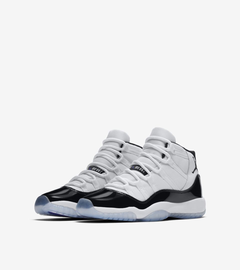 Air Jordan 11 Concord BG 'White & Black' 发布日期 Air Jordan 11 Concord BG 'White & Black' 发布日期