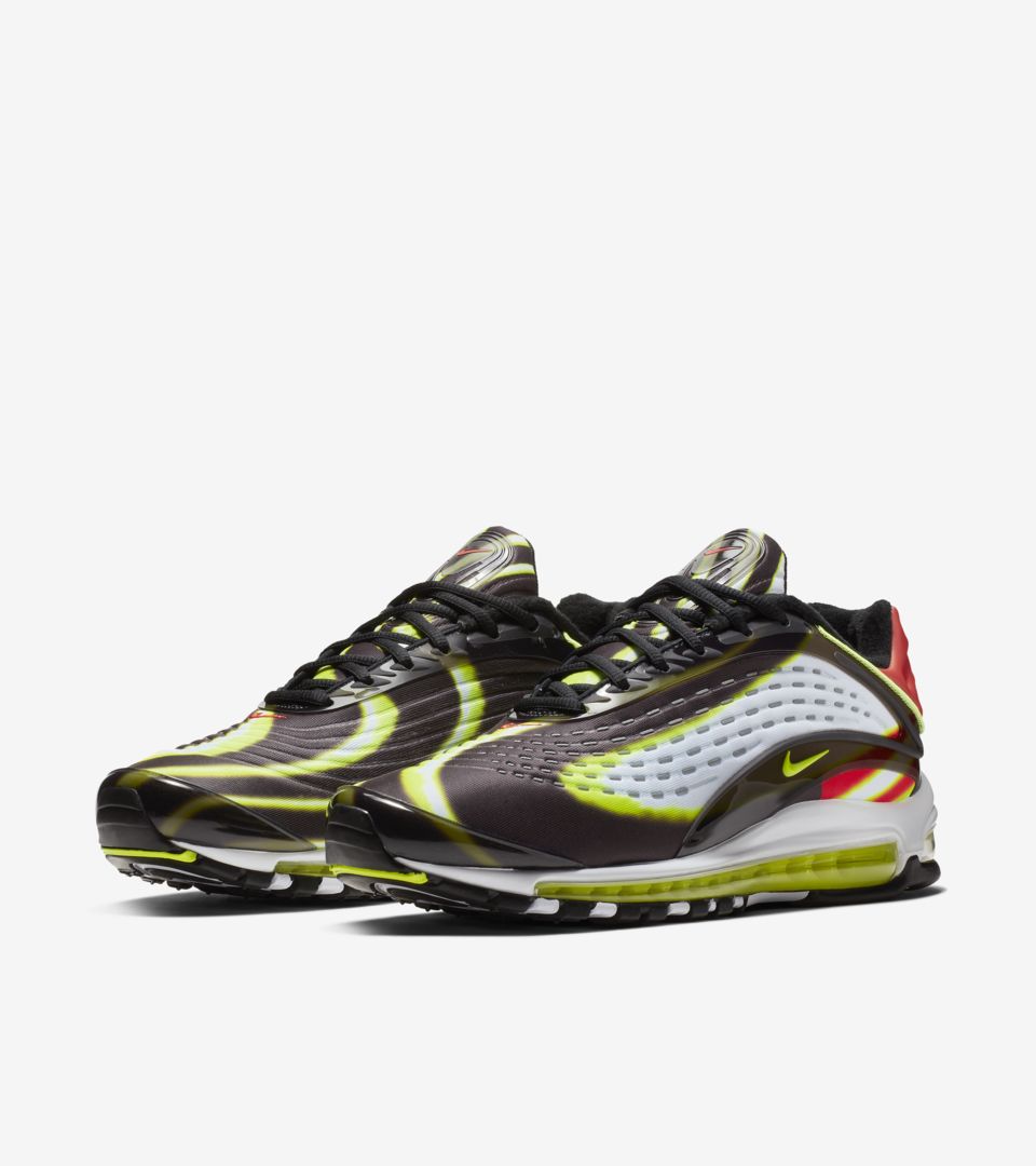 Nike Air Max Deluxe 'Black & Habanero Red & White & Volt' Release Date Nike Air Max Deluxe 'Black & Habanero Red & White & Volt' Release Date
