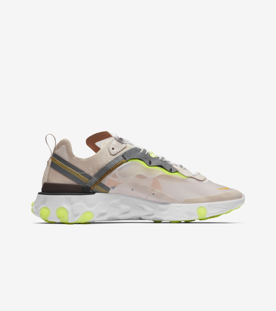 Nike React Element 87 'Light Orewood Brown & Volt Glow & Cool Grey' Release Date Nike React Element 87 'Light Orewood Brown & Volt Glow & Cool Grey' Release Date