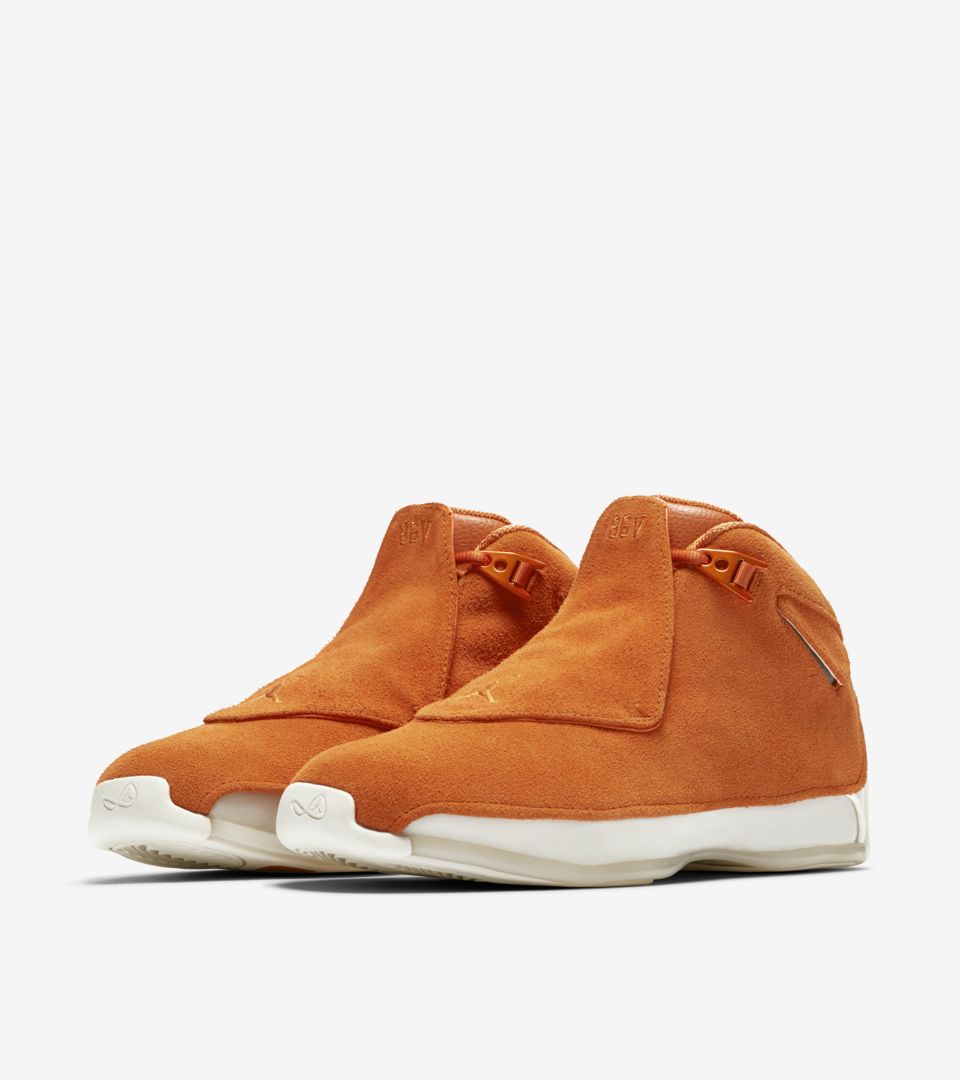 Air Jordan 18 'Campfire Orange & Sail' Release Date Air Jordan 18 'Campfire Orange & Sail' Release Date