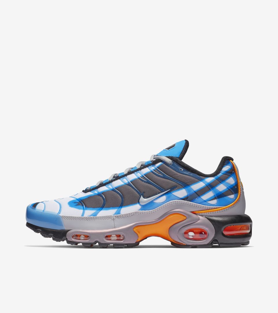 air max plus blue and orange