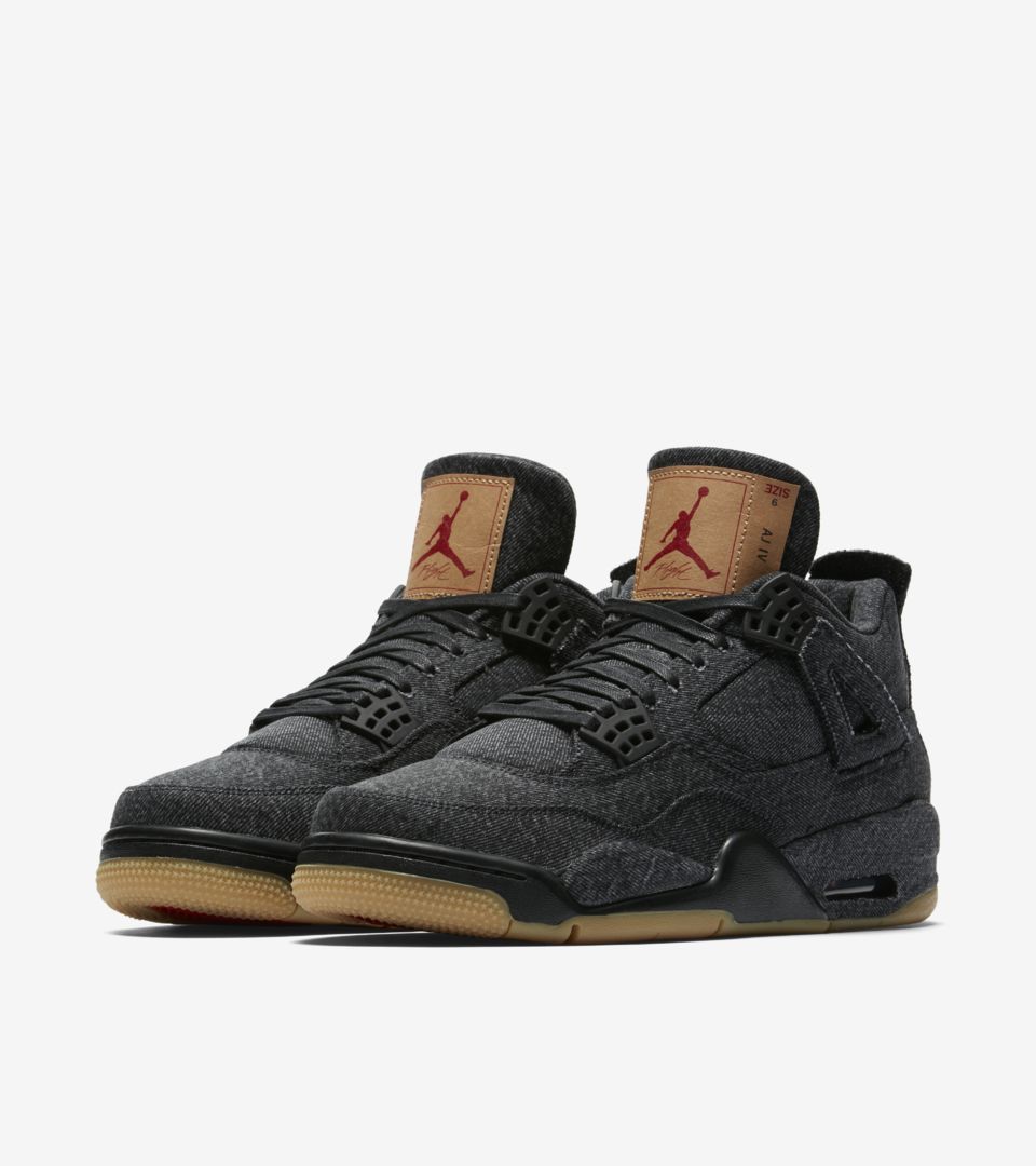 Air Jordan 4 Levis 'Triple Black' Release Date Air Jordan 4 Levis 'Triple Black' Release Date