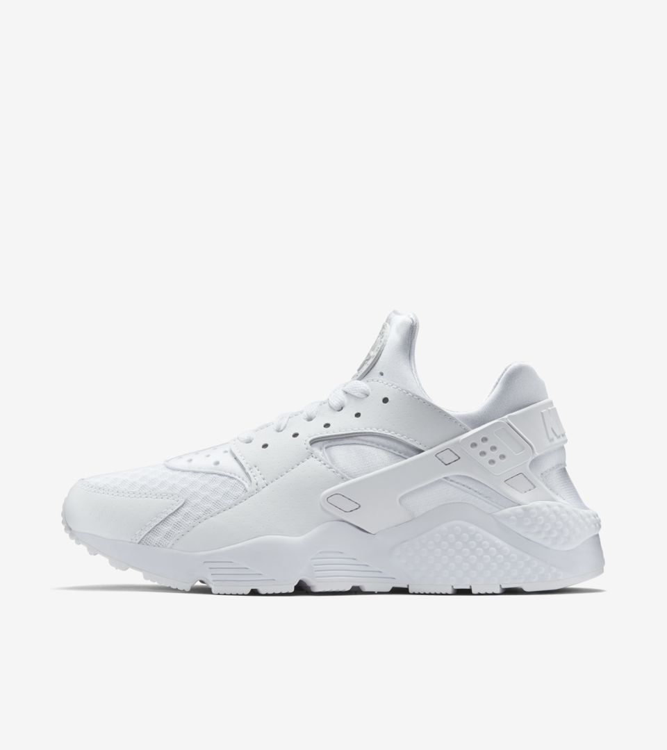 nike huarache junior white