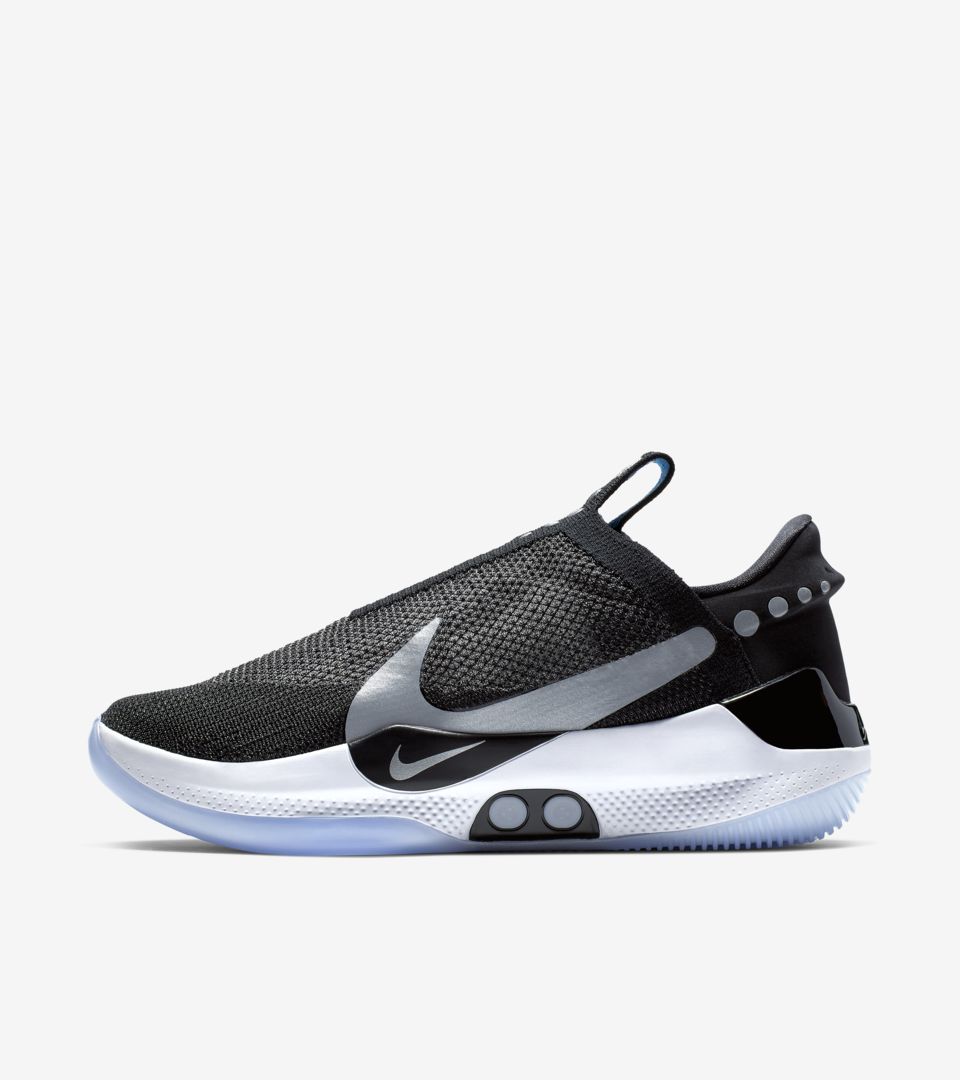 NIKE公式】ナイキ アダプト BB 'Black and White and Pure Platinum' (AO2582-001 ADAPT BB).  Nike SNKRS JP