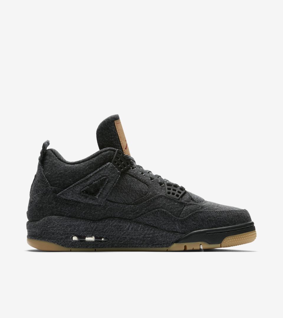 Air Jordan 4 Levis 'Triple Black' Release Date Air Jordan 4 Levis 'Triple Black' Release Date