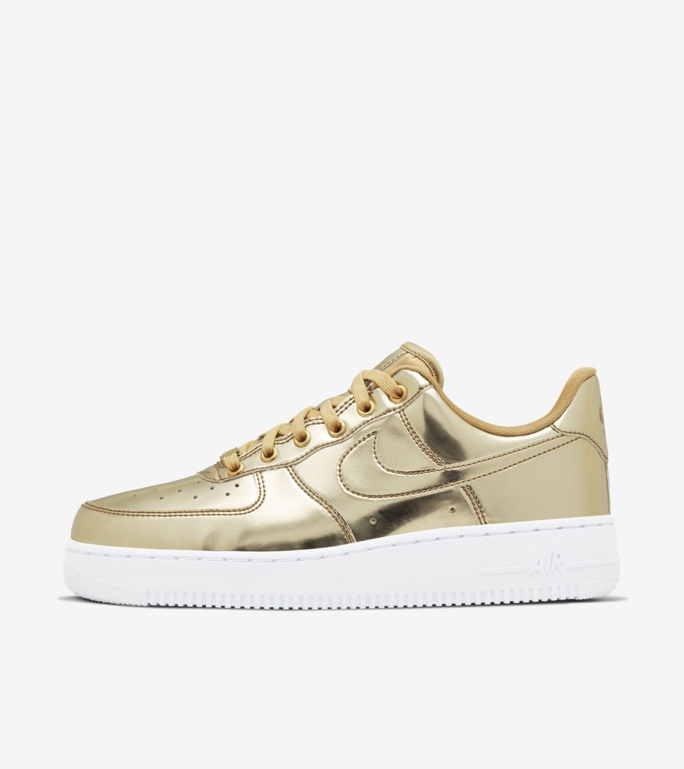 nike force 1 gold