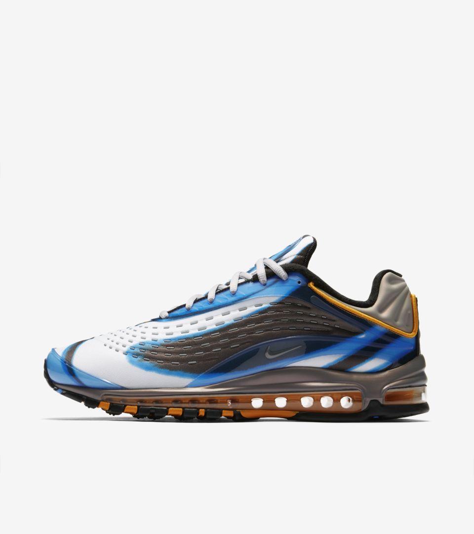 Nike Air Max Deluxe 'Photo Blue & Wolf Grey & Orange Peel' Release Date Nike Air Max Deluxe 'Photo Blue & Wolf Grey & Orange Peel' Release Date