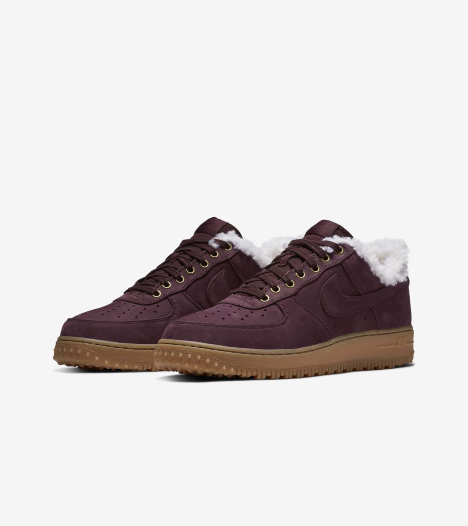 Nike Air Force 1 Premium Winter 'Burgundy Crush & Gum Light Brown' Release Date Nike Air Force 1 Premium Winter 'Burgundy Crush & Gum Light Brown' Release Date