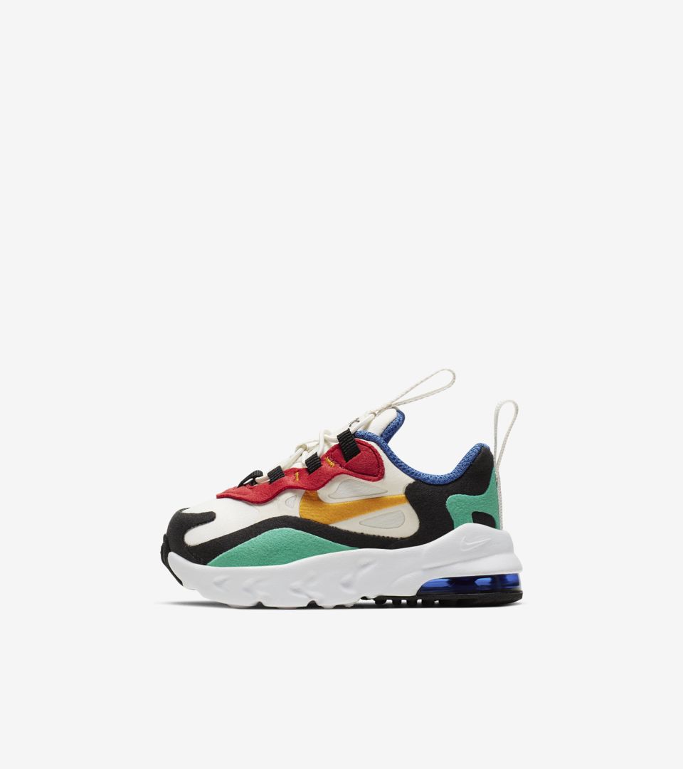 Nike Air Max 270 React white purple yellow men shoes