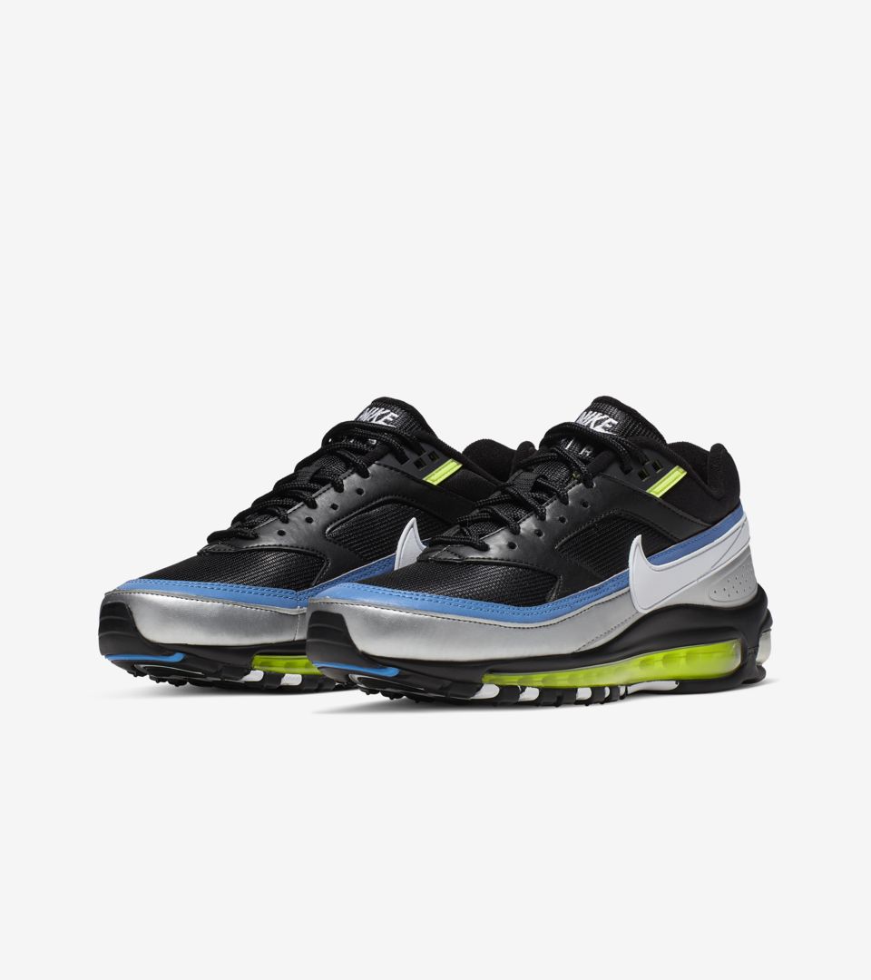 Nike Air Max 97/BW 'Black & Metallic Silver & Atlantic Blue' Release Date Nike Air Max 97/BW 'Black & Metallic Silver & Atlantic Blue' Release Date