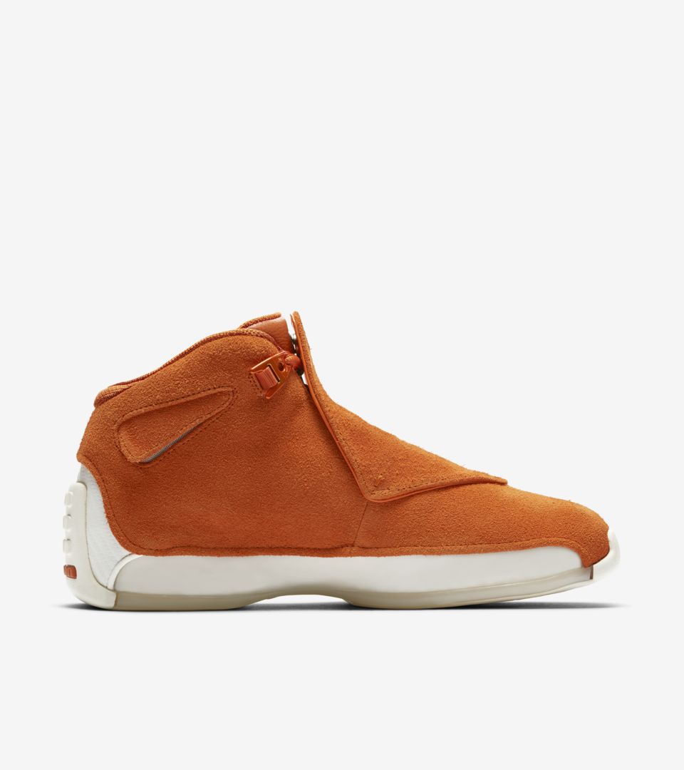 Air Jordan 18 'Campfire Orange & Sail' Release Date Air Jordan 18 'Campfire Orange & Sail' Release Date