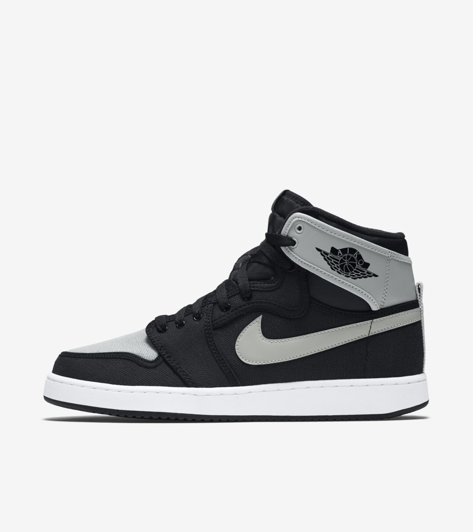 nike air jordan 1 grey and black