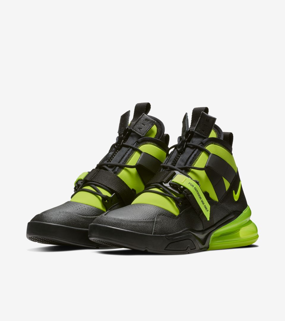 Nike Air Force 270 Utility 'Black & Volt' Release Date