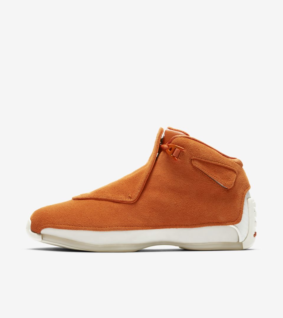 Air Jordan 18 'Campfire Orange & Sail' Release Date Air Jordan 18 'Campfire Orange & Sail' Release Date