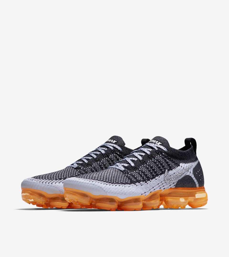 Nike Air Vapormax Flyknit 2 'Black & White & Total Orange' Release Date Nike Air Vapormax Flyknit 2 'Black & White & Total Orange' Release Date