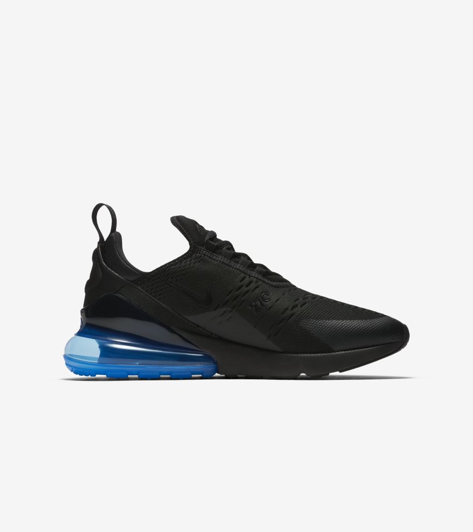 black and blue nike air max 270