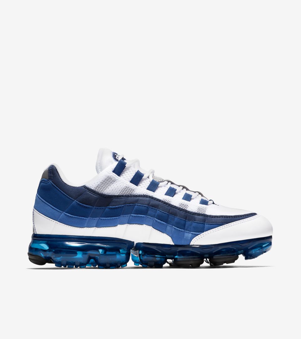 Nike Air Vapormax 95 'White & French Blue' Release Date Nike Air Vapormax 95 'White & French Blue' Release Date