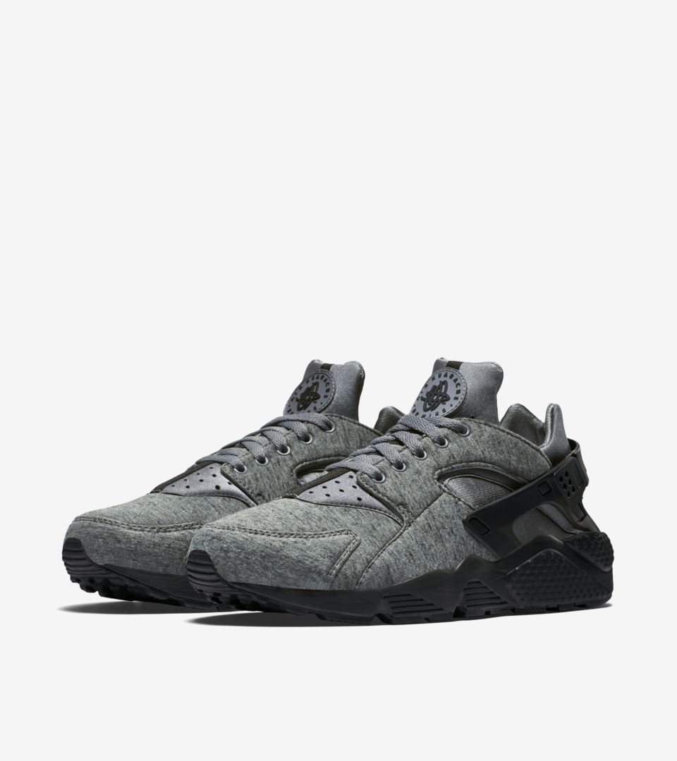 Nike Air Huarache Tech Fleece Black Grey Nike Snkrs - huarache air huarache