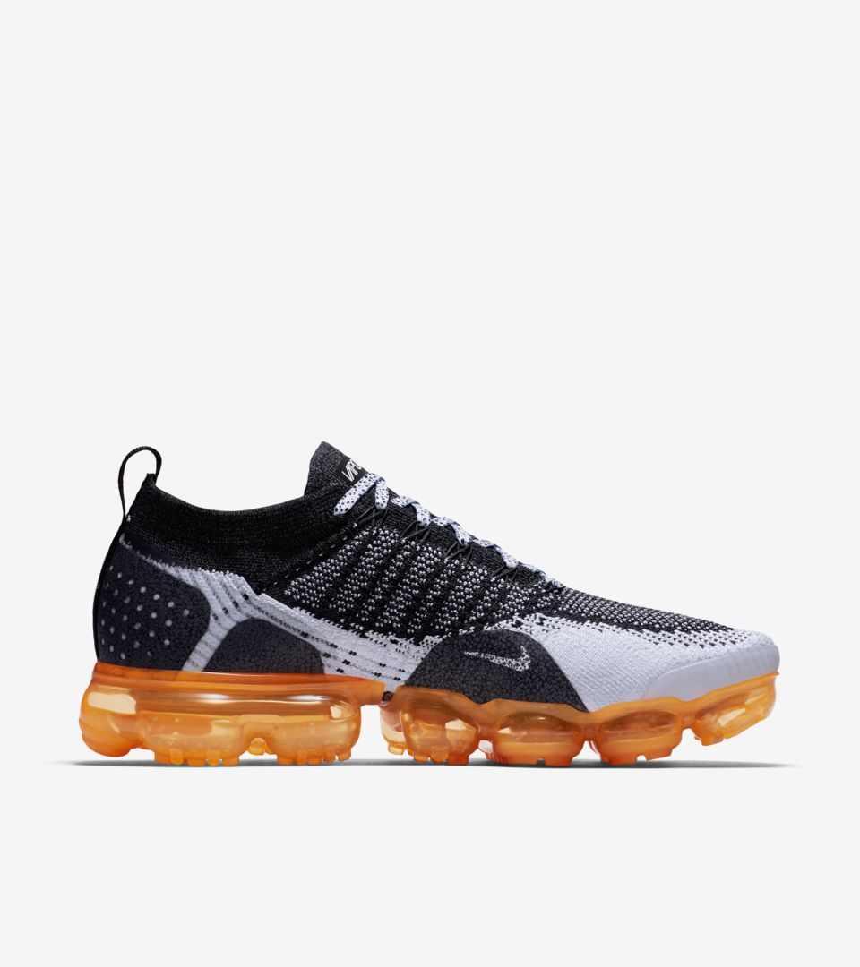 Nike Air Vapormax Flyknit 2 'Black & White & Total Orange' Release Date Nike Air Vapormax Flyknit 2 'Black & White & Total Orange' Release Date