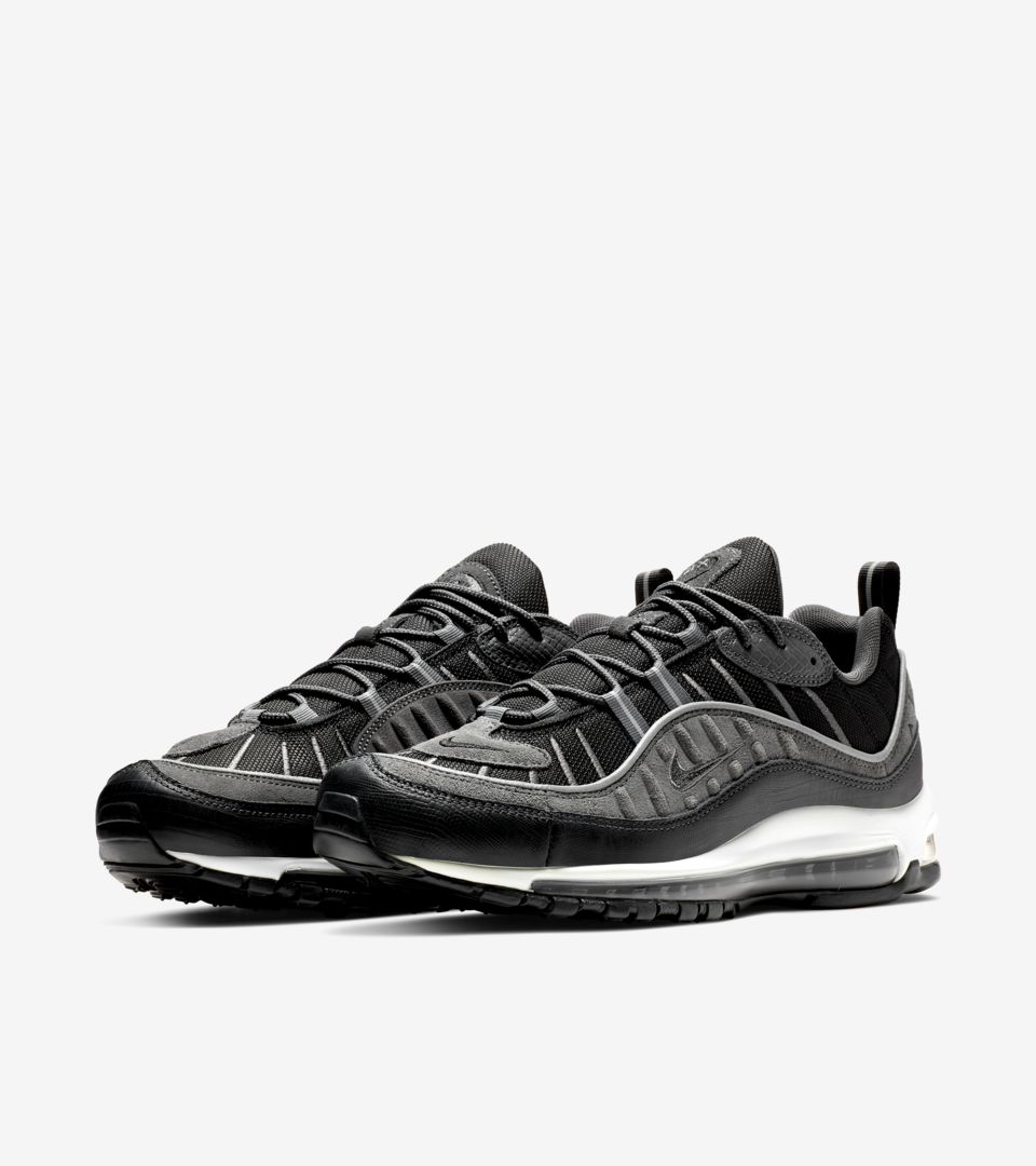 Nike Air Max 98 'Black & Anthracite' Release Date. Nike⁠+ SNKRS