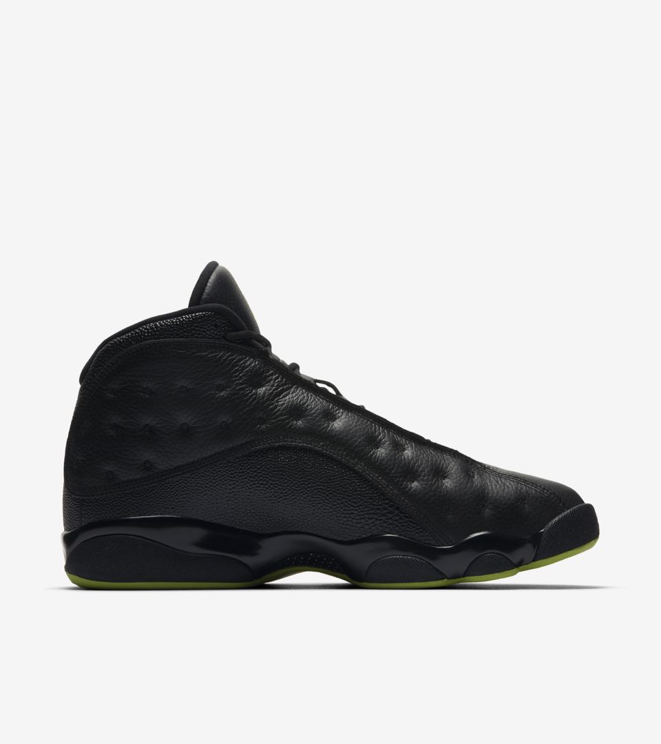 Air Jordan 13 'Black & Altitude Green' Release Date. Nike⁠+ SNKRS